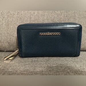 Authentic Rocco Barocco Wallet Navy Blue